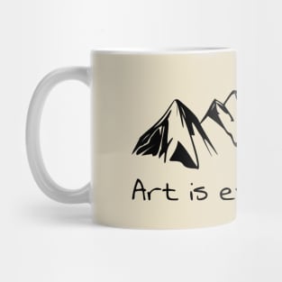 Art is everywhere Mug